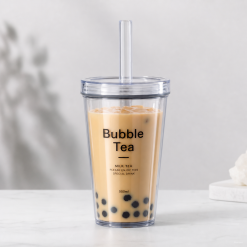 Transparent Bubble Tea Tumbler
